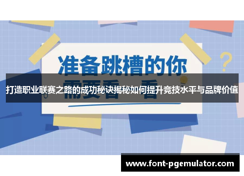打造职业联赛之路的成功秘诀揭秘如何提升竞技水平与品牌价值